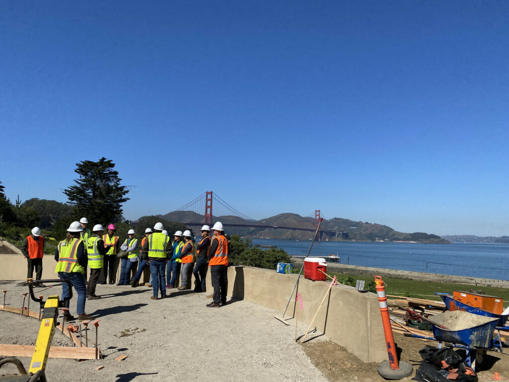 Behind the scenes at the Tunnel Tops hosted by The Presidio Trust, February 2022.